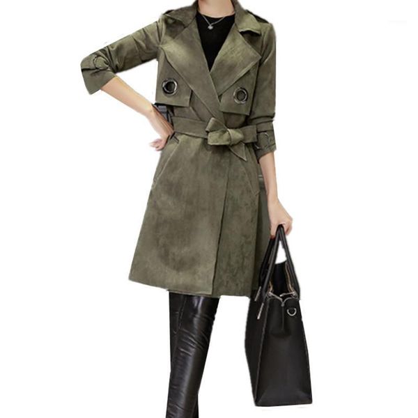 2020 new women long sleeve suede coat fashion slim trench coat women spring autumn plus size medium length windbreaker coats1, Tan;black
2020 new women long sleeve suede coat fashion slim trench coat women spring autumn plus size medium length windbreaker coats1, Tan;black