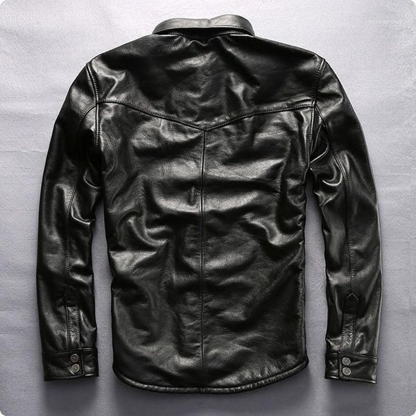 men's leather & faux 2021 spring single breasted slim fit mens cow genuine jackets turn down collar motorcycle for male coat blouson mo, Black
men's leather & faux 2021 spring single breasted slim fit mens cow genuine jackets turn down collar motorcycle for male coat blouson mo, Black