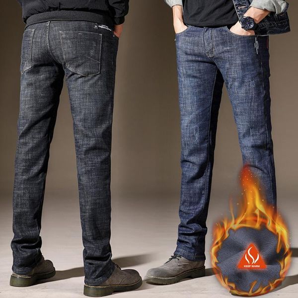men's jeans 2021 winter warm fleece men stretch casual skinny thick denim flannel jean soft black brand pant trousers male, Blue
men's jeans 2021 winter warm fleece men stretch casual skinny thick denim flannel jean soft black brand pant trousers male, Blue
