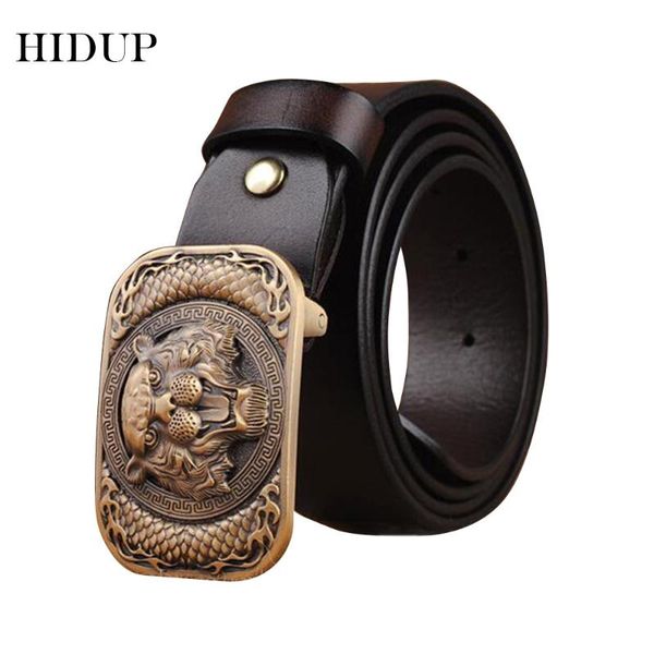 hidup design solid cowhide leather belt men tiger pattern brass smooth buckle metal belts 3.8cm accessories nwwj150, Black;brown
hidup design solid cowhide leather belt men tiger pattern brass smooth buckle metal belts 3.8cm accessories nwwj150, Black;brown