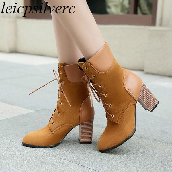 women boots autumn winter high heel warm pointed toe lace up ankle basic patchwork 2020 flock fashion casual black yellow
women boots autumn winter high heel warm pointed toe lace up ankle basic patchwork 2020 flock fashion casual black yellow