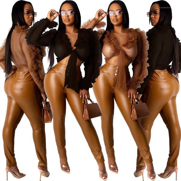 long sleeve v neck gauze perspective ladies fashion casual female clothes womens designer tshirts, White
long sleeve v neck gauze perspective ladies fashion casual female clothes womens designer tshirts, White