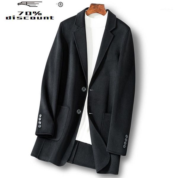 long wool coat men spring autumn jacket double-sided overcoat mens coats and jackets casual manteau homme 9825 kj29221, Black
long wool coat men spring autumn jacket double-sided overcoat mens coats and jackets casual manteau homme 9825 kj29221, Black