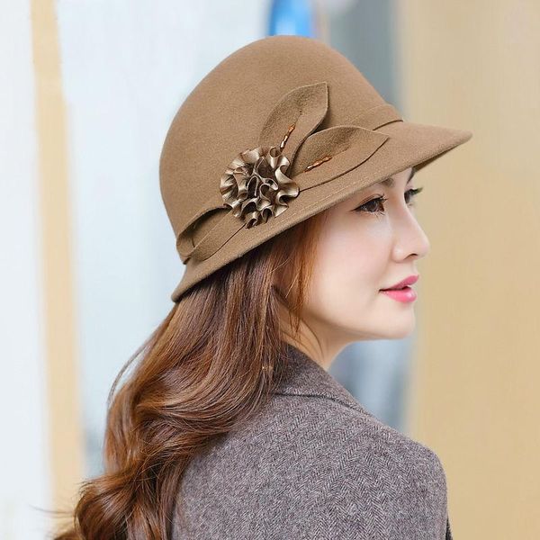 2020 winter lady chic flower fedora hats women party formal 100% australia wool felt hat, Black;white
2020 winter lady chic flower fedora hats women party formal 100% australia wool felt hat, Black;white