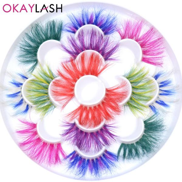 false eyelashes okaylash 25mm mega full volume colored real mink fake eyelash multiple layered colorful wispy halloween rainbow lashes
false eyelashes okaylash 25mm mega full volume colored real mink fake eyelash multiple layered colorful wispy halloween rainbow lashes