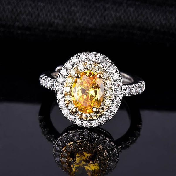 cluster rings npkds luxury elegant oval shaped citrine two-color zirconia open ring crystal wedding jewelry women engagement gift, Golden;silver
cluster rings npkds luxury elegant oval shaped citrine two-color zirconia open ring crystal wedding jewelry women engagement gift, Golden;silver