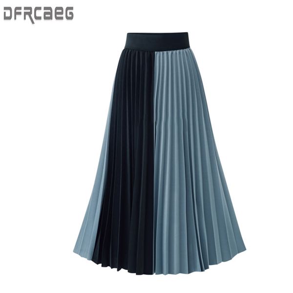 summer new arrivals euro style midi pleated skirt for women blue apricot skirts womens elastic waist saia y200326, Black
summer new arrivals euro style midi pleated skirt for women blue apricot skirts womens elastic waist saia y200326, Black