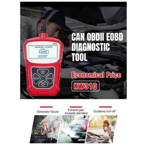 code readers & scan tools kw310 car scanner obd2 universal auto fault diagnosis tool check engine reader automotive diagnostic machine repai 
code readers & scan tools kw310 car scanner obd2 universal auto fault diagnosis tool check engine reader automotive diagnostic machine repai