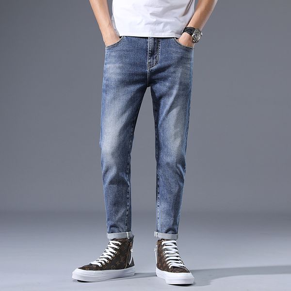 jeans men's simple fashion casual long pants trendy slim stretch straight pants factory direct sales, Blue
jeans men's simple fashion casual long pants trendy slim stretch straight pants factory direct sales, Blue