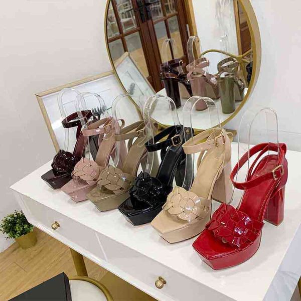 custom patent made suede inside sandal luxury designer metal strip thrill heel pumps women tribute leather sandals for, Black
custom patent made suede inside sandal luxury designer metal strip thrill heel pumps women tribute leather sandals for, Black