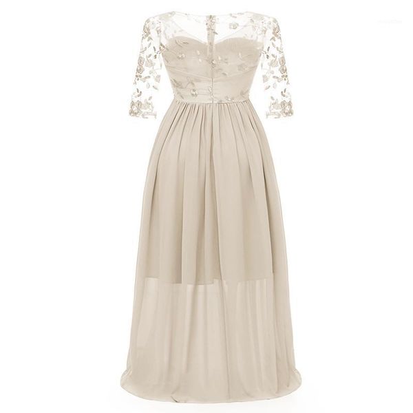 women's high-end two-layer lace embroidery v-neck chiffon slim cut long dress in autumn 20201, Black;gray
women's high-end two-layer lace embroidery v-neck chiffon slim cut long dress in autumn 20201, Black;gray
