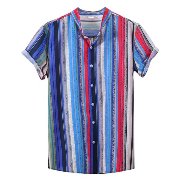 shirts men ethnic printed stand summer collar colorful stripe blouse short sleeve loose men shirt chemise homme, White;black
shirts men ethnic printed stand summer collar colorful stripe blouse short sleeve loose men shirt chemise homme, White;black