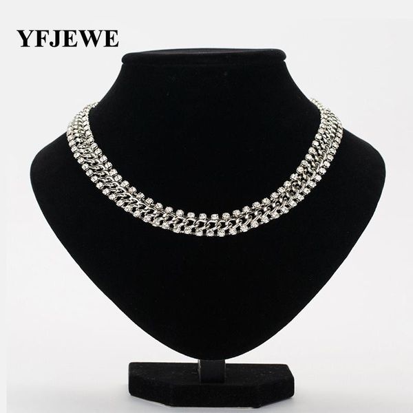 chains yfjewe fashion thick chain rhinestones crystal beads choker luxury chunky necklace statement jewelry for party gift n121, Silver
chains yfjewe fashion thick chain rhinestones crystal beads choker luxury chunky necklace statement jewelry for party gift n121, Silver