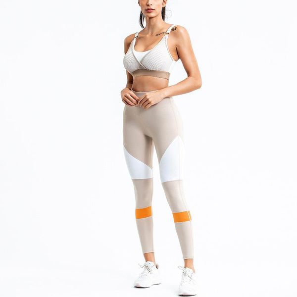high waist 2 piece set seamless women yoga clothing mesh contrast color stitching bra hip leggings sports fitness workout suit, White;red
high waist 2 piece set seamless women yoga clothing mesh contrast color stitching bra hip leggings sports fitness workout suit, White;red
