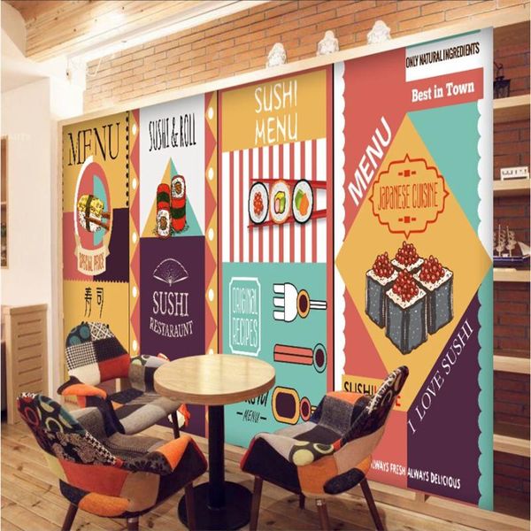 wallpapers japanese style colorful creative sushi theme mural wall paper 3d restaurant industrial decor wallpaper
wallpapers japanese style colorful creative sushi theme mural wall paper 3d restaurant industrial decor wallpaper
