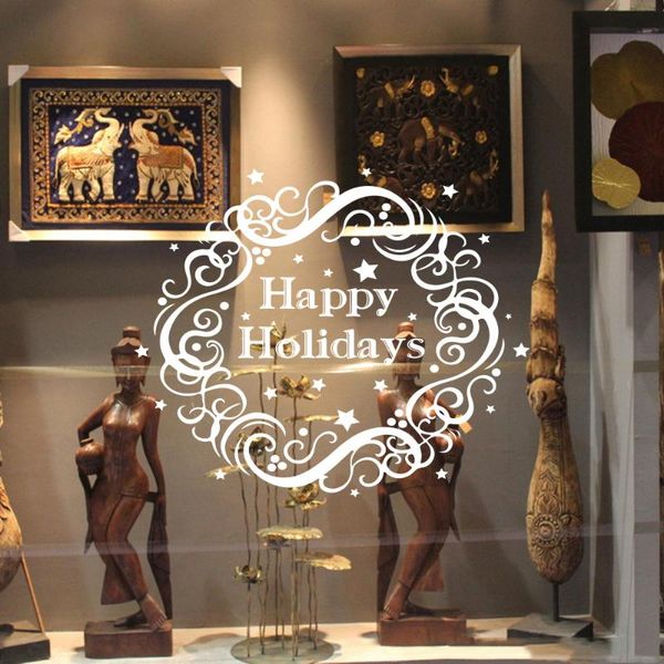 wall stickers christmas wreath window shop european and american proverbs (50x60cm)
wall stickers christmas wreath window shop european and american proverbs (50x60cm)