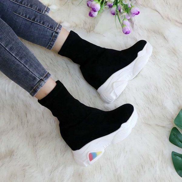 esveva 2021 platform ankle toe round foot winter sliding in women's shoes high heel wedge stretch ladies short boots, Black
esveva 2021 platform ankle toe round foot winter sliding in women's shoes high heel wedge stretch ladies short boots, Black