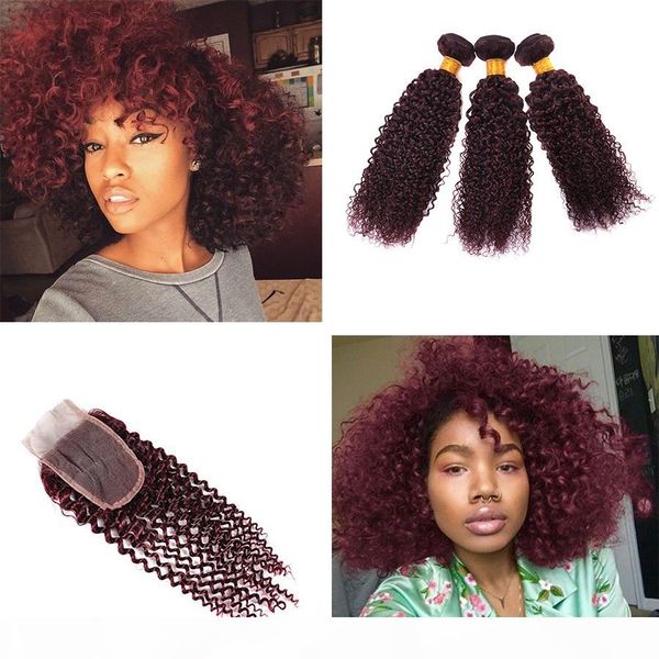 99j brazilian virgin curly wave hair 3 bundles with lace closure human burgundy 99jred wine kinky curly hair with lace closure 4x4, Black;brown
99j brazilian virgin curly wave hair 3 bundles with lace closure human burgundy 99jred wine kinky curly hair with lace closure 4x4, Black;brown