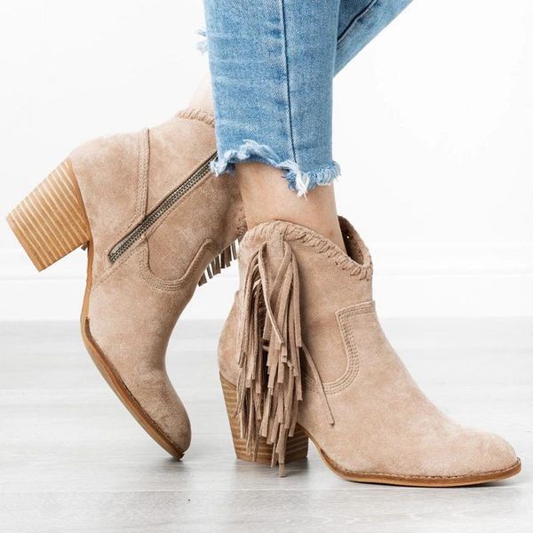 ankle boots tassel boots woman heel leopard zippers short zapatos de mujer women low heel comfortable shoes, Black
ankle boots tassel boots woman heel leopard zippers short zapatos de mujer women low heel comfortable shoes, Black