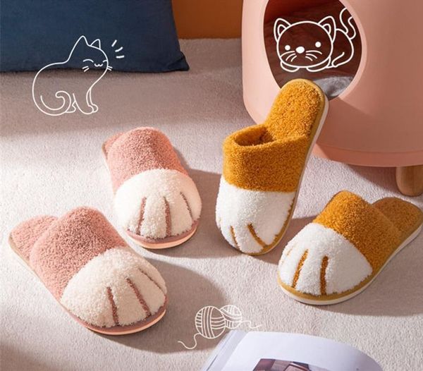slippers winter home women/men furry cute cat indoor warm fur couple comfortable soft non-slip shoes, Black
slippers winter home women/men furry cute cat indoor warm fur couple comfortable soft non-slip shoes, Black