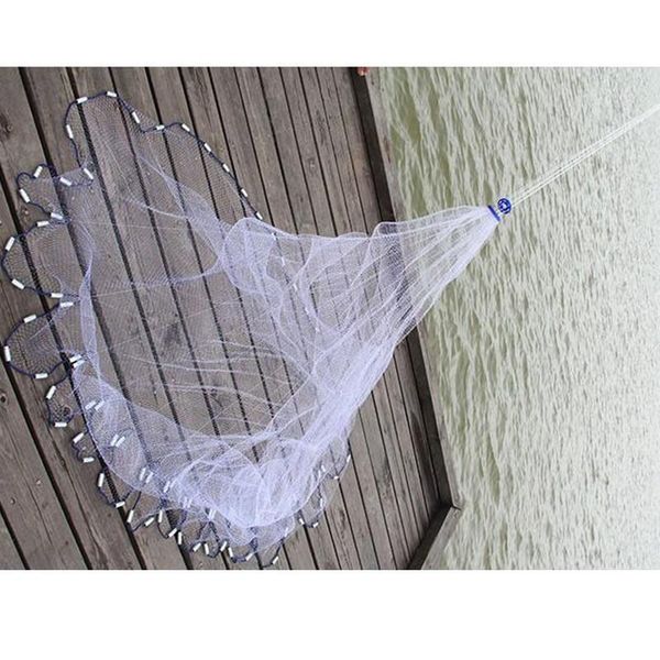 Usa Style Hand Cast Net No Ring Fish Trap Fishing Net China Fishing Network Rede De Pesca Supplies Outdoor Tool Nylon