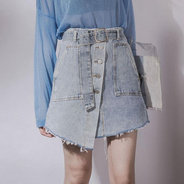 fashion high waist women denim skirt falda spring summer short skirts mini skirt with belt vintage slim women c5295, Black
fashion high waist women denim skirt falda spring summer short skirts mini skirt with belt vintage slim women c5295, Black