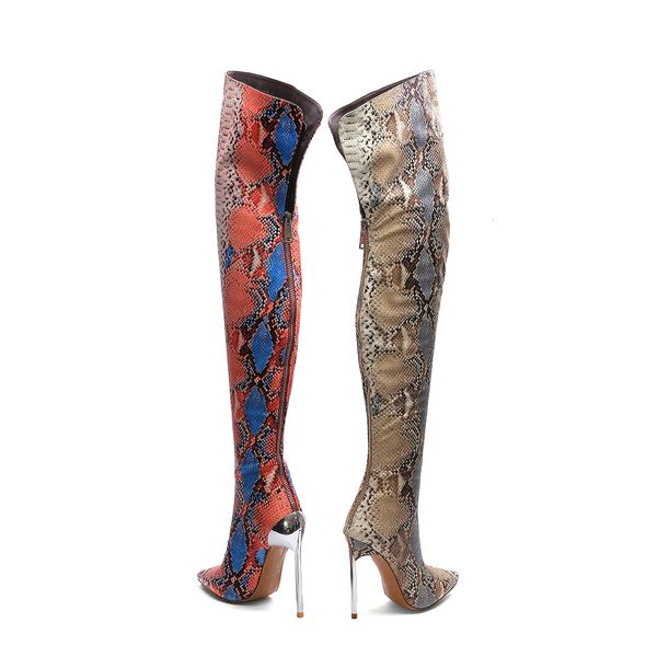 2021 woman long plus size 22-27.5cm colored snake microfibre on the knee female winter boots heels 3l0a, Black
2021 woman long plus size 22-27.5cm colored snake microfibre on the knee female winter boots heels 3l0a, Black
