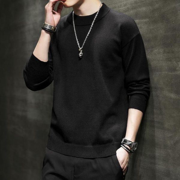 men's sweaters loose casual man korean style fashion pullover knitted long sleeve pull hiver clothing db60my, White;black
men's sweaters loose casual man korean style fashion pullover knitted long sleeve pull hiver clothing db60my, White;black