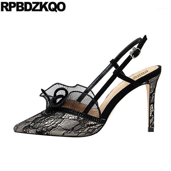 dress shoes fashion 2021 luxury women pointed toe slingback ladies scarpin sandals high heels pumps strap lace winkle picker 1, Black 
dress shoes fashion 2021 luxury women pointed toe slingback ladies scarpin sandals high heels pumps strap lace winkle picker 1, Black