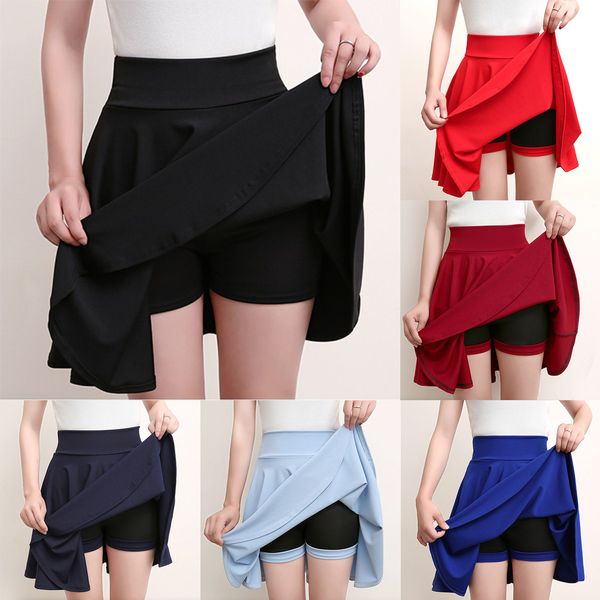 tigena plus size mini shorts skirts women 2020 casual a-line high waist pleated skirt female school girl skater skirt black blue q1209
tigena plus size mini shorts skirts women 2020 casual a-line high waist pleated skirt female school girl skater skirt black blue q1209