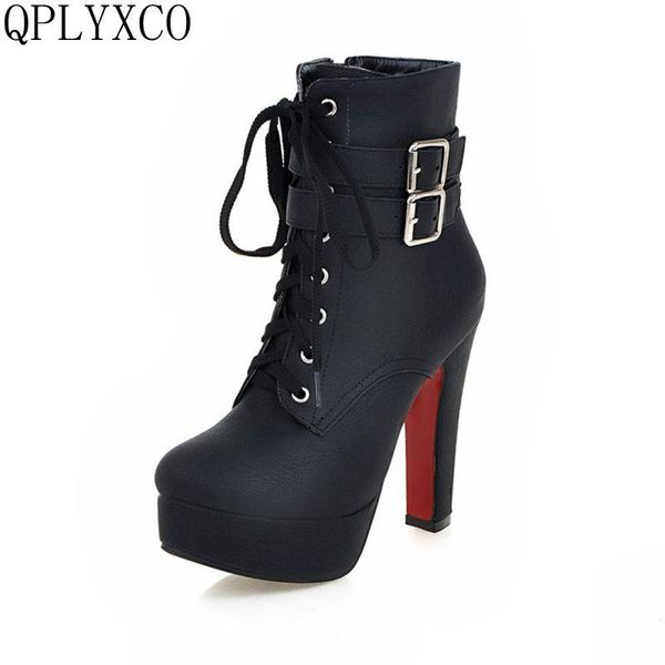 boots qplyxco big size 30-50 russian ankle for women boot autumn winter with zipper heels(12cm) lace up shoes x-2, Black
boots qplyxco big size 30-50 russian ankle for women boot autumn winter with zipper heels(12cm) lace up shoes x-2, Black