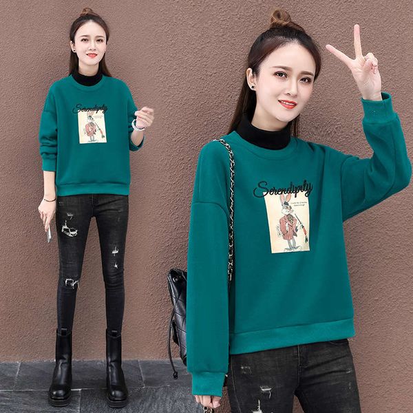 plush thickened sweater women's short winter 2020 new small and versatile foreign style hoodless half high collar top, Black
plush thickened sweater women's short winter 2020 new small and versatile foreign style hoodless half high collar top, Black