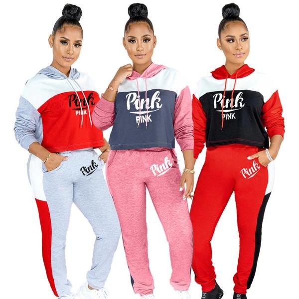 letter pink 2021 new design style women casual clothing sweatwear sweet fashion soft good fabric cool soft p1007, Gray
letter pink 2021 new design style women casual clothing sweatwear sweet fashion soft good fabric cool soft p1007, Gray