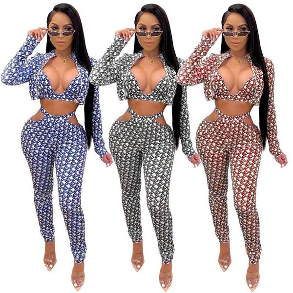 women's three-piece v-neck vest hollow cut waist printed jacket western style tight pencil pants ladies suit, Gray
women's three-piece v-neck vest hollow cut waist printed jacket western style tight pencil pants ladies suit, Gray