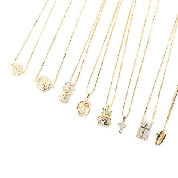 luxury paving cubic zirconia charms necklace animal cross charms link chain necklaces for women bohemian jewelry accessories, Silver
luxury paving cubic zirconia charms necklace animal cross charms link chain necklaces for women bohemian jewelry accessories, Silver