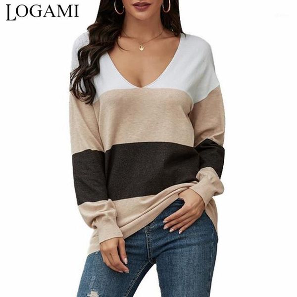 women's sweaters logami color block v neck sweater female loose knit women autumn and winter long sleeve pullover1, White;black
women's sweaters logami color block v neck sweater female loose knit women autumn and winter long sleeve pullover1, White;black
