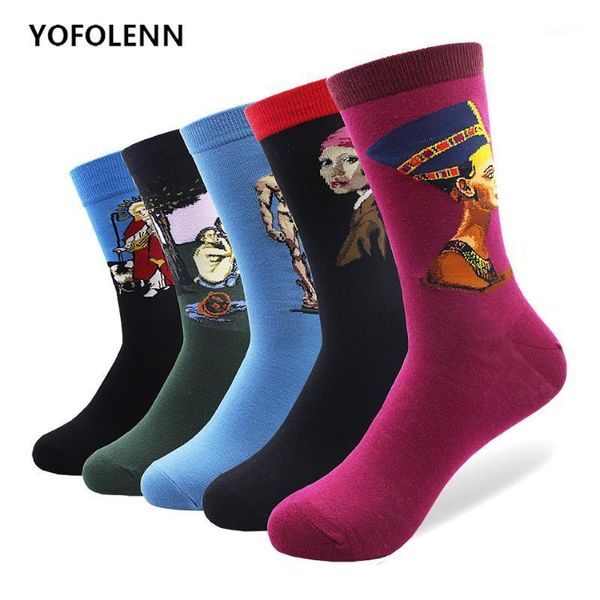 5 pair/lot men's long colorful socks combed cotton fashion funny art oil vintage men socks comfortable breathable cool1, Black
5 pair/lot men's long colorful socks combed cotton fashion funny art oil vintage men socks comfortable breathable cool1, Black