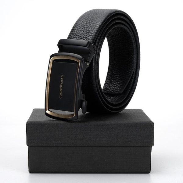new men's full grain luxury genuine leather ratchet dress black business fashion strap belt with automatic buckle, Black;brown
new men's full grain luxury genuine leather ratchet dress black business fashion strap belt with automatic buckle, Black;brown