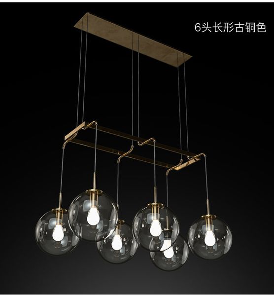 American retro loft fixtures restaurant LED Chandelier lighting Gold/black glass Bar hanging lights living room pendant lamps
American retro loft fixtures restaurant LED Chandelier lighting Gold/black glass Bar hanging lights living room pendant lamps