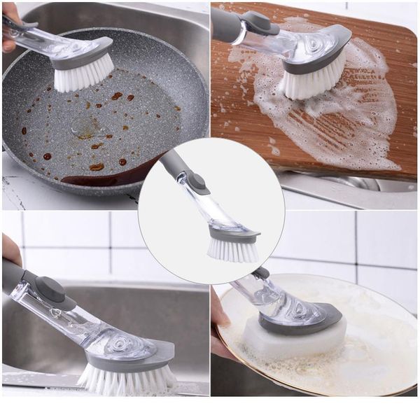 1/5pcs double use kitchen cleaning brush scrubber dish bowl washing sponge matic liquid dispenser pot cleaner tool bbynmb
1/5pcs double use kitchen cleaning brush scrubber dish bowl washing sponge matic liquid dispenser pot cleaner tool bbynmb