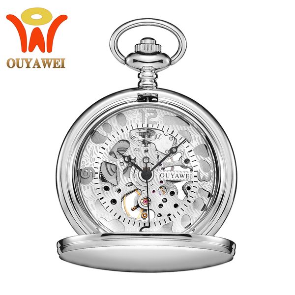 2020 original fashion brand oyw white full steel case analog watch men male mechanical hand wind pocket fob watches gift, Slivery;brown
2020 original fashion brand oyw white full steel case analog watch men male mechanical hand wind pocket fob watches gift, Slivery;brown