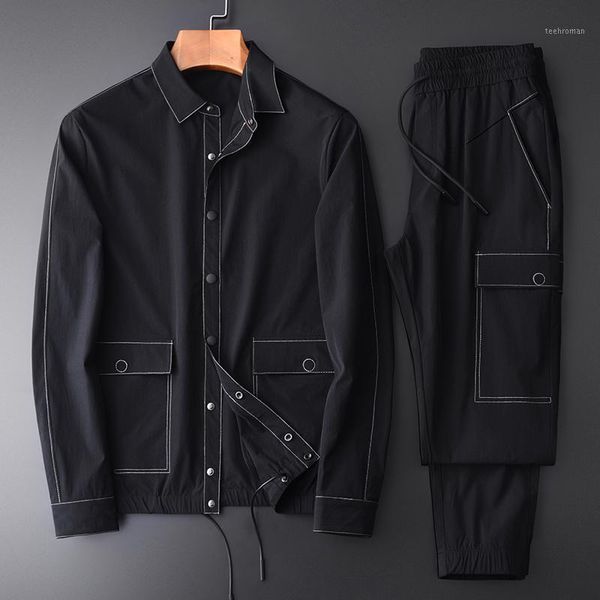spring and autumn men (jacket+pants) contrast color stitching casual sports sets plus size 4xl slim man jackets1 men's tracksuits, Gray
spring and autumn men (jacket+pants) contrast color stitching casual sports sets plus size 4xl slim man jackets1 men's tracksuits, Gray