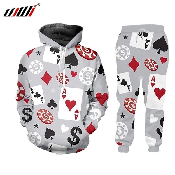 ujwi 3d printed poker gambling short sleeve tracksuit casual sweatshirt pants hip hop playing cards harajuku zipper pullover 201109, Gray
ujwi 3d printed poker gambling short sleeve tracksuit casual sweatshirt pants hip hop playing cards harajuku zipper pullover 201109, Gray