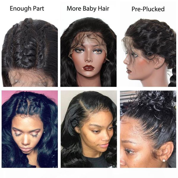 250 density 13x6 body wave lace front human hair wigs pre plucked with baby hair glueless 360 lace frontal wig, Black;brown
250 density 13x6 body wave lace front human hair wigs pre plucked with baby hair glueless 360 lace frontal wig, Black;brown