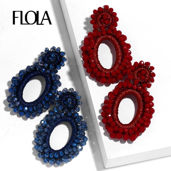 dangle & chandelier flola fashion big red earrings for women beads crystal boho bohemian jewelry kralen oorbellen ersq14, Silver
dangle & chandelier flola fashion big red earrings for women beads crystal boho bohemian jewelry kralen oorbellen ersq14, Silver