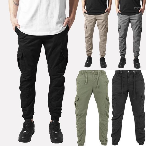 men's pants casual cotton cargo pocket combat camo work trousers long string solid pocket autumn spring pants 20191, Black
men's pants casual cotton cargo pocket combat camo work trousers long string solid pocket autumn spring pants 20191, Black
