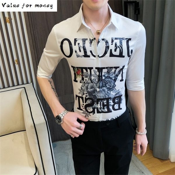 2020 print letter casual slim fit dress shirt streetwear social camisa masculina blusa homme fashion shirt men half sleeve c1211, White;black
2020 print letter casual slim fit dress shirt streetwear social camisa masculina blusa homme fashion shirt men half sleeve c1211, White;black
