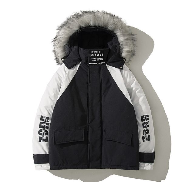 korean coat men's winter puffer jacket 2020 brand big fur collar warm thick coat men outwear oversized parka men 4xl 5xl c1212, Black
korean coat men's winter puffer jacket 2020 brand big fur collar warm thick coat men outwear oversized parka men 4xl 5xl c1212, Black