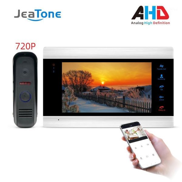 7'' wifi smart wired video door phone intercom system recording kit with 720p ahd doorbell camera app remote1
7'' wifi smart wired video door phone intercom system recording kit with 720p ahd doorbell camera app remote1