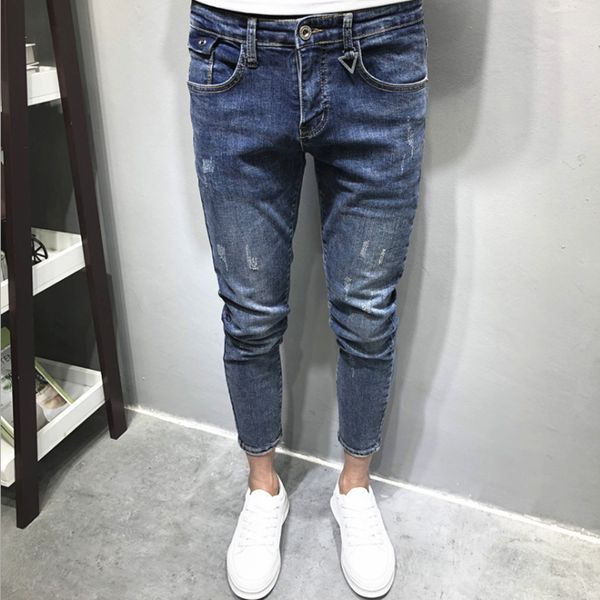 men's denim in fashion 2020 spring will see new korean product thin fit young overalls personality brim pants 8mei, Blue
men's denim in fashion 2020 spring will see new korean product thin fit young overalls personality brim pants 8mei, Blue